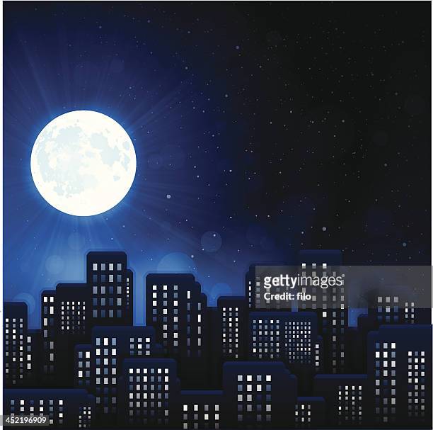 Ilustraciones, imágenes clip art, dibujos animados e iconos de stock de  Noche - Getty Images