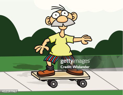 Old Timer on a Skateboard Old Timer on a Skateboard