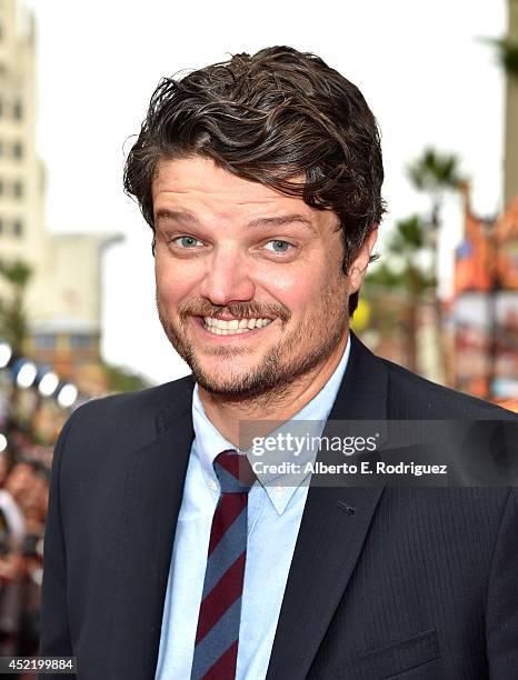 Actor Matt Jones attends World Premiere Of Disney's "Planes: Fire & Rescue" at the El Capitan Theatre on July 15, 2014 in Hollywood, California.