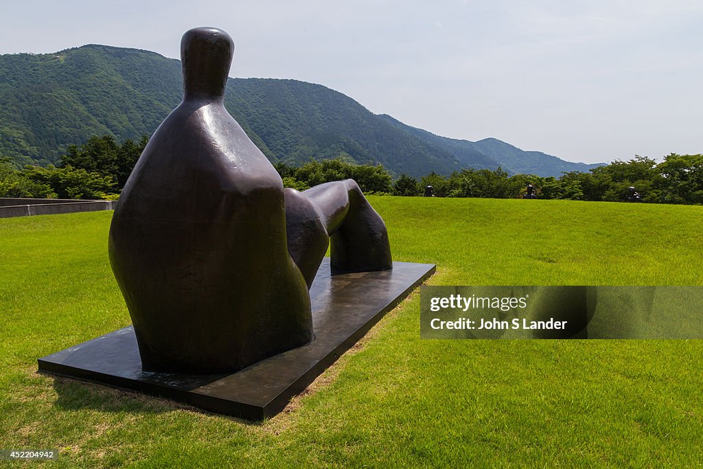 The Hakone Open Air Museum creates a harmonic balance of the...
