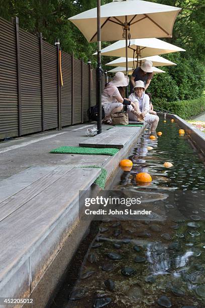 Foot Bath at Chukokunomori or Hakone Open Air Museum - Foot baths are all the rage in Japan, often in front of railway stations in hot spring towns...