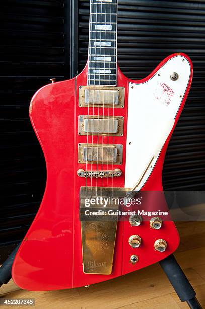 Vintage Gibson Firebird VII belonging to Roxy Music guitarist Phil Manzanera, taken on April 3, 2013.
