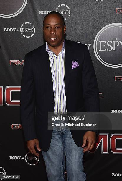 Jay Harris of ESPN arrives at the ESPN's BODY at ESPY's Pre-Party at Lure on July 15, 2014 in Hollywood, California.
