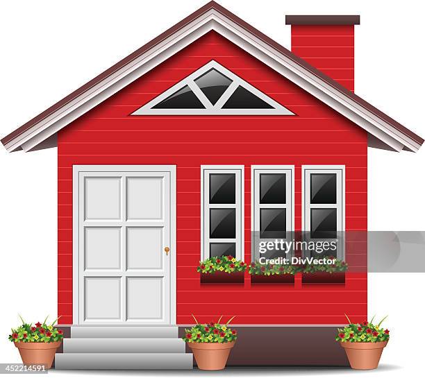 stockillustraties, clipart, cartoons en iconen met house - villa