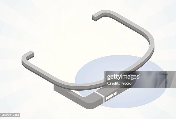 tech glasses - smart glasses stock illustrations
