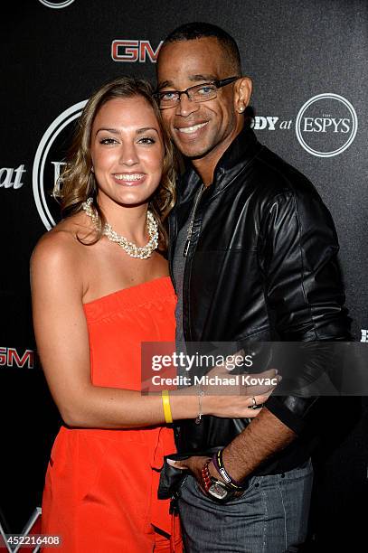 Journalist Stuart Scott and Kim Scott attend the Body at ESPYS Pre-Party at Lure on July 15, 2014 in Hollywood, California.