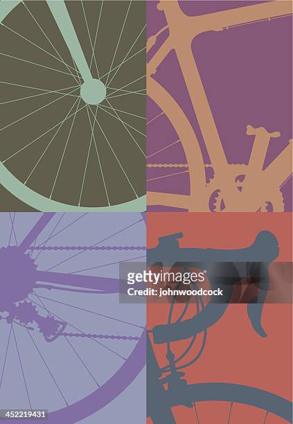 cycle close up - handlebar stock illustrations