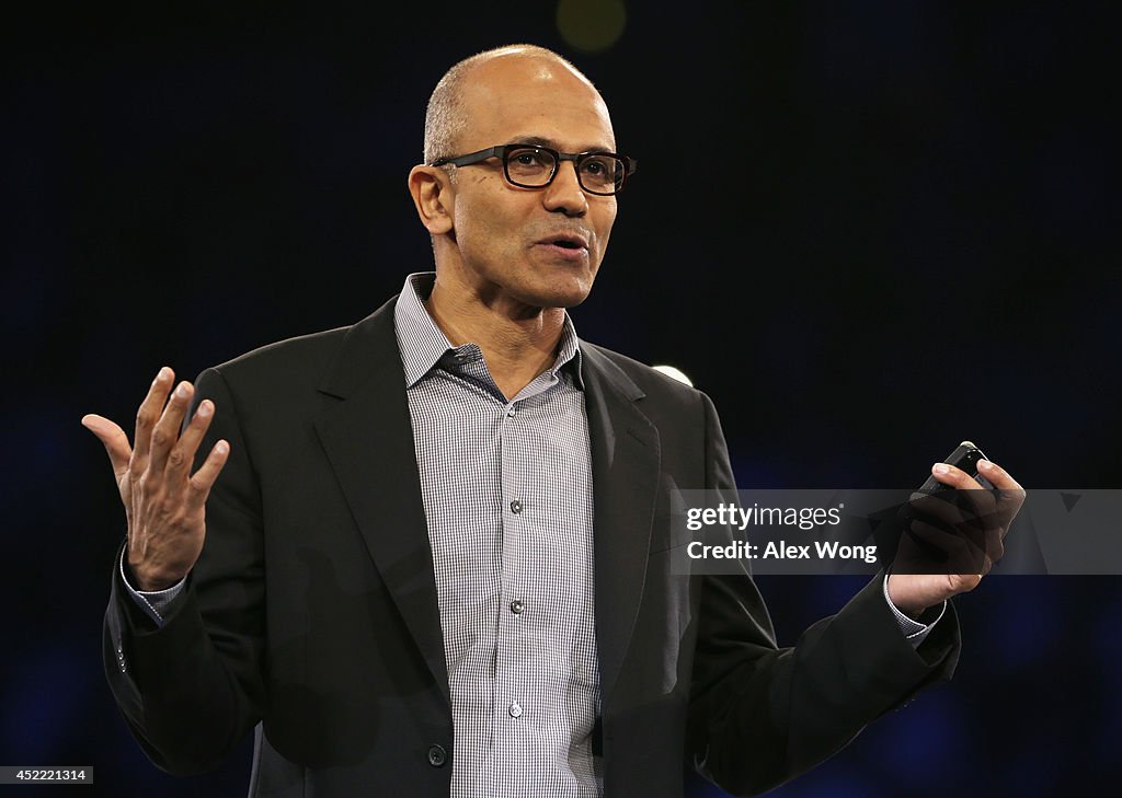 Microsoft CEO Satya Nadella Addresses Microsoft Worldwide Partner Conference