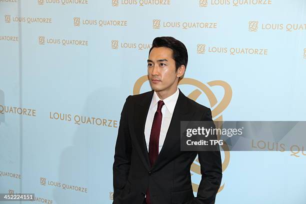 Korean star Song Seung Heon attends opening ceremony on Saturday November 23,2013 in Shanghai,China.