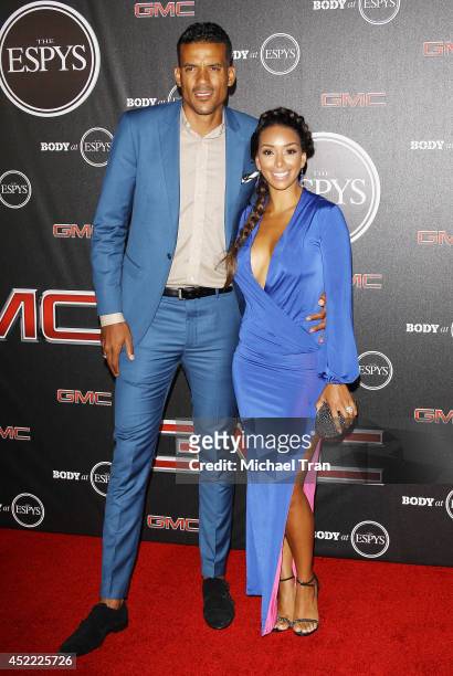 Gloria Govan and Matt Barnes arrive at the BODY at ESPYS Pre-Party held at Lure on July 15, 2014 in Hollywood, California.