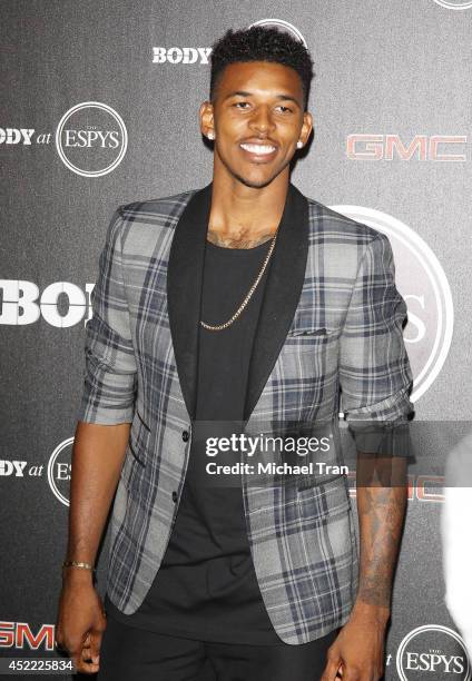 Nick Young arrives at the BODY at ESPYS Pre-Party held at Lure on July 15, 2014 in Hollywood, California.