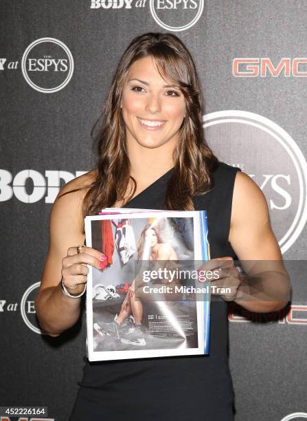 Hilary Knight arrives at the BODY at ESPYS Pre-Party held at Lure on July 15, 2014 in Hollywood, California.