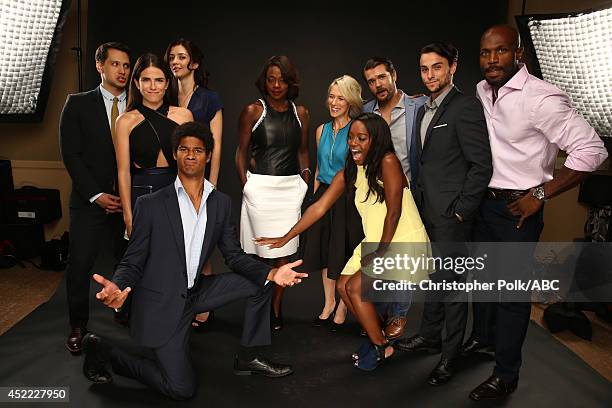 Disney General Entertainment Content via Getty Images's 'How to Get Away with Murder' actors Matt McGorry, Karla Souza, Katie Findlay, Alfie Enoch,...