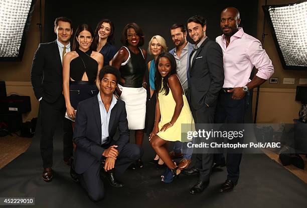 Disney General Entertainment Content via Getty Images's 'How to Get Away with Murder' actors Matt McGorry, Karla Souza, Katie Findlay, Alfie Enoch,...