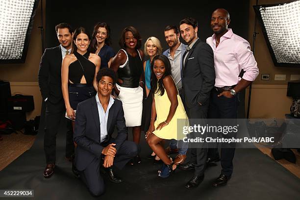 Disney General Entertainment Content via Getty Images's 'How to Get Away with Murder' actors Matt McGorry, Karla Souza, Katie Findlay, Alfie Enoch,...