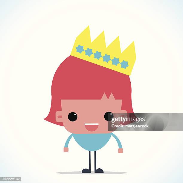 cute queen character - queens head stock illustrations