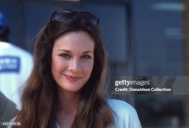 Actress Mary Crosby poses for a portrait session at home in circa 1980 in Los Angeles, California.
