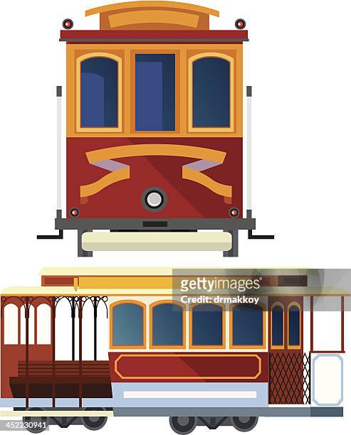 61 San Francisco Cable Car High Res Illustrations - Getty Images