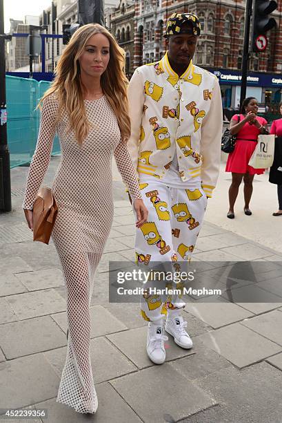 Lauren Pope arrives to the Attitude Magazine Hot 100 Party on July 16, 2014 in London, England.