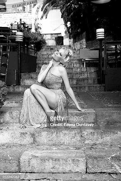 Pamela Anderson Actress Pamela Anderson is photographed for Self Assignment on June 18, 2014 in Taormina, Italy.