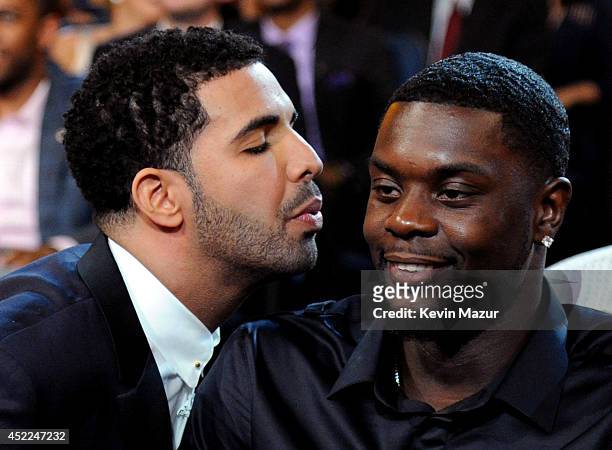 Host Drake and NBA player Lance Stephenson attend The 2014 ESPY Awards at Nokia Theatre L.A. Live on July 16, 2014 in Los Angeles, California.