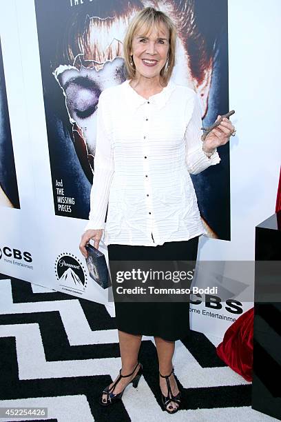 Actress Catherine E. Coulson attends the "Twin Peaks - The Entire Mystery" Blu-Ray/DVD release party and screening held at the Vista Theatre on July...