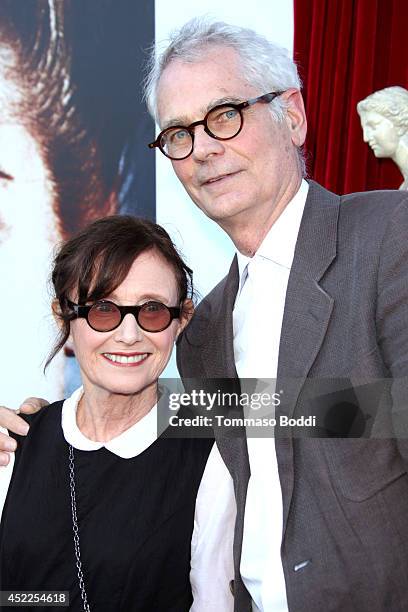 Actress Mary Jo Deschanel and director Caleb Deschanel attend the "Twin Peaks - The Entire Mystery" Blu-Ray/DVD release party and screening held at...