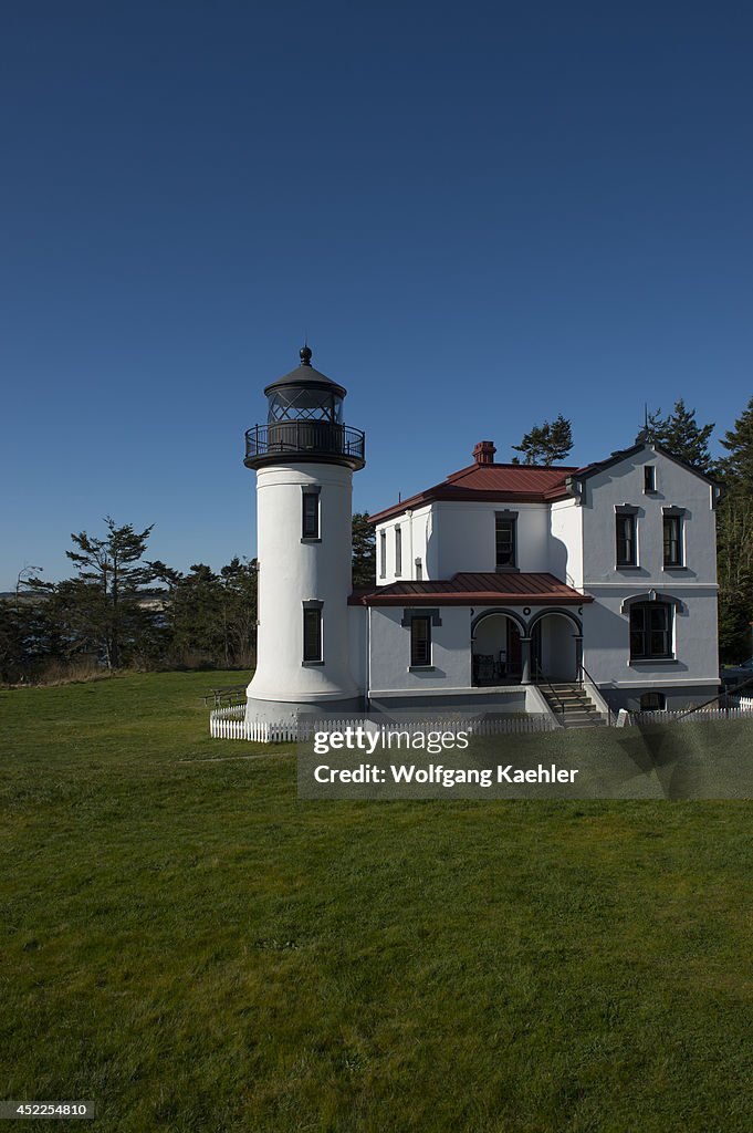 Admiralty Head Lighthouse at Fort Casey State Park on...