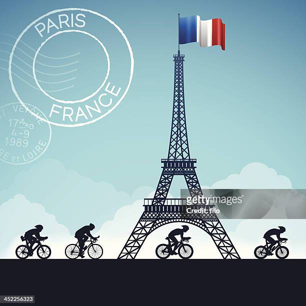 ilustrações de stock, clip art, desenhos animados e ícones de tour de france - pessoas paris