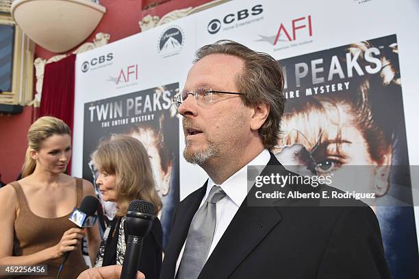 President Bob Gazzale arrives to The American Film Institute Presents "Twin Peaks-The Entire Mystery" Blu-Ray/DVD Release Screening at the Vista...