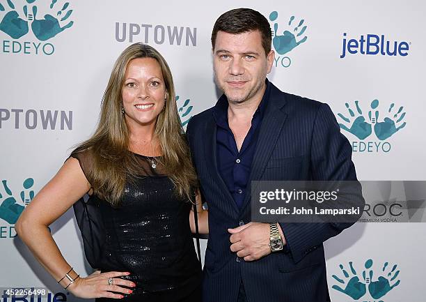 Kelly Murro and Tom Murro attend the 3rd Annual Edeyo Gives Hope Ball at The Liberty Theatre on July 16, 2014 in New York City.