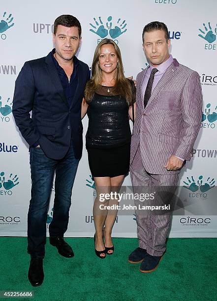 Tom Murro, Kelly Murro and Stephen Baldwin attend the 3rd Annual Edeyo Gives Hope Ball at The Liberty Theatre on July 16, 2014 in New York City.