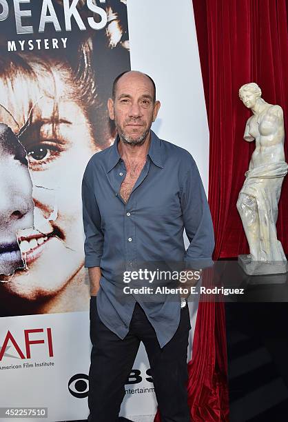 Actor Miguel Ferrer arrives to The American Film Institute Presents "Twin Peaks-The Entire Mystery" Blu-Ray/DVD Release Screening at the Vista...