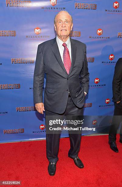 Former senator Fred Thompson attends the premiere of the new film "Persecuted" at ArcLight Hollywood on July 16, 2014 in Hollywood, California.