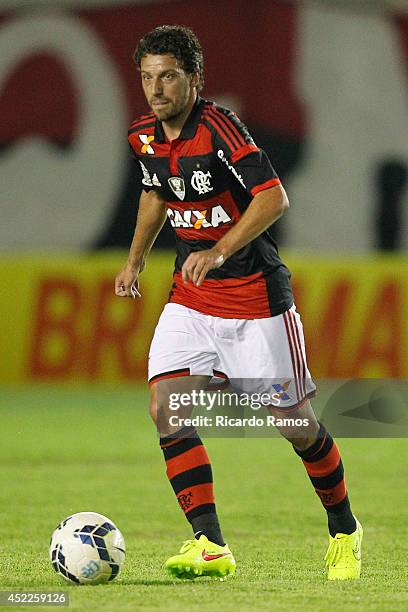 Elano of Flamengo in Action during the match between Flamengo and Atletico Ð PR for the Brazilian Series A 2014 at Claudio Moacyr Stadium on July 16,...