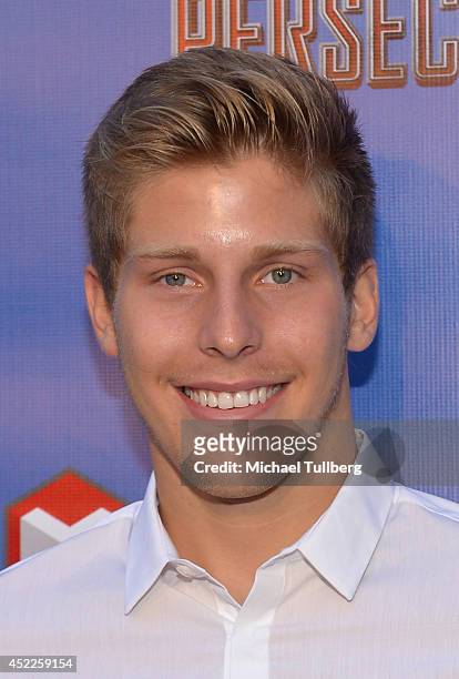 Actor Thomas Kasp attends the premiere of the new film "Persecuted" at ArcLight Hollywood on July 16, 2014 in Hollywood, California.