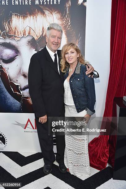 Director David Lynch and actress Kimmy Robertson arrive to The American Film Institute Presents "Twin Peaks-The Entire Mystery" Blu-Ray/DVD Release...