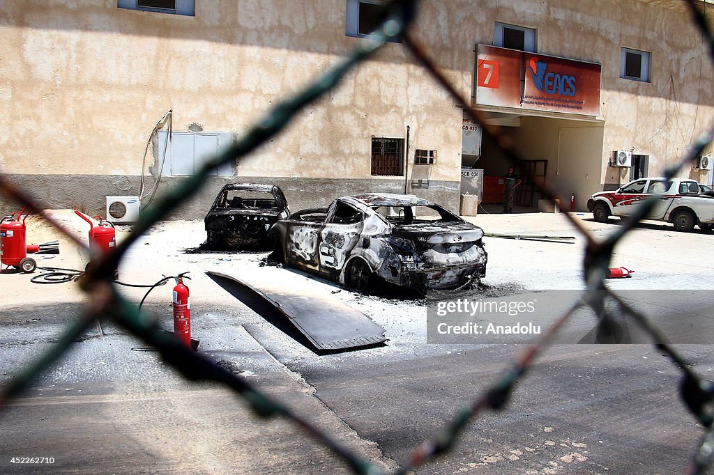 Tripoli airport after the clashes in Libya