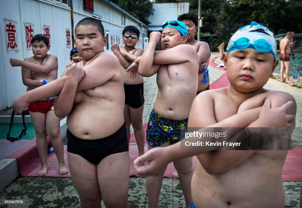 Chinese Students Attend Summer Camp For Overweight Kids