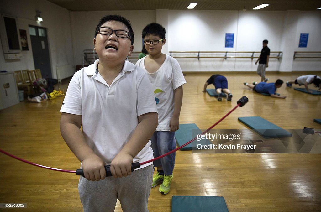 Chinese Students Attend Summer Camp For Overweight Kids