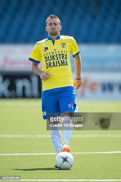 Dejan Meleg during the team presentation of SC Cambuur on July 15, 2014 at the Cambuur Stadium in Leeuwarden, The Netherlands