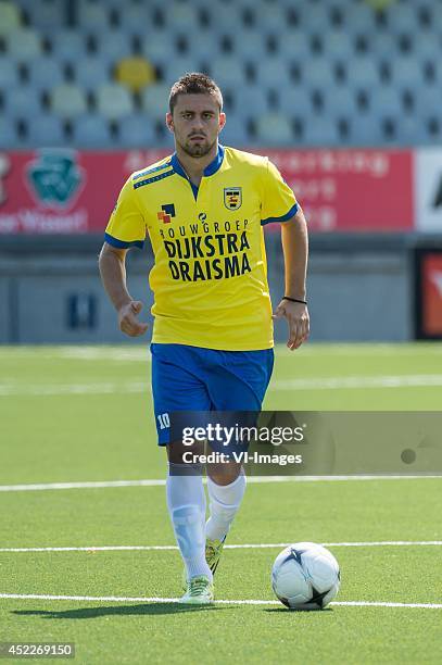 Dejan Meleg during the team presentation of SC Cambuur on July 15, 2014 at the Cambuur Stadium in Leeuwarden, The Netherlands