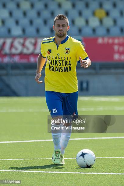 Dejan Meleg during the team presentation of SC Cambuur on July 15, 2014 at the Cambuur Stadium in Leeuwarden, The Netherlands