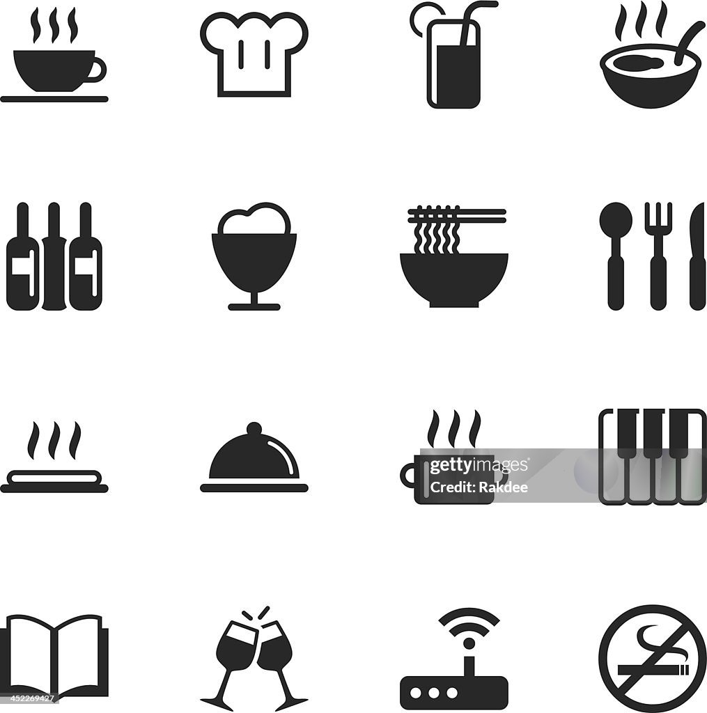 Restaurant Silhouette Icons | Set 2