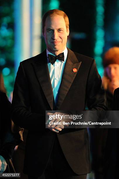 Prince William, Duke of Cambridge attends the Winter Whites Gala In Aid Of Centrepoint on November 26, 2013 in London, England.