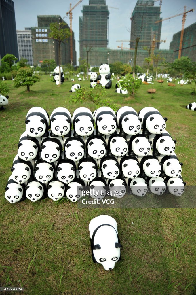 Bamboo Panda Exhibition In Yangzhou