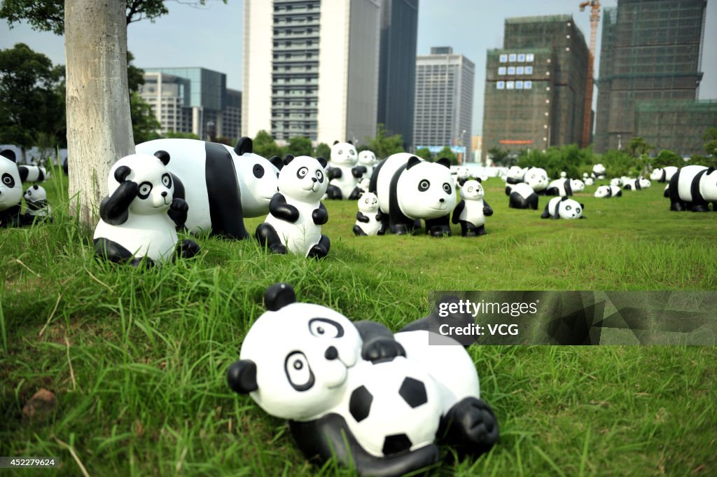 Bamboo Panda Exhibition In Yangzhou