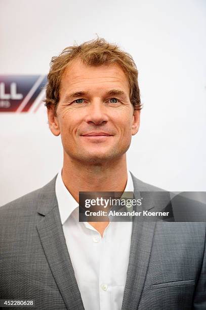 Former german national soccer goalkeeper Jens Lehmann attends the offical Television programm-preview of german television production RTL on July 17,...