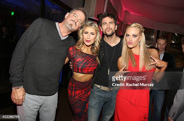 Comedian/actor Bill Engvall, dancers Emma Slater, Brant Daugherty, and Peta Murgatroyd attend Dancing With The Stars Season 17 wrap party at Sofitel...