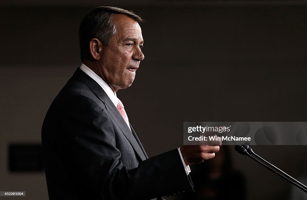 House Speaker Boehner Holds Weekly News Conference